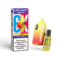 Lost Mary BM6000 Prefilled Pod Vape Kit – Rechargeable 6000 Puff Pod System UK - Noble Vape Pink-Lemonade-20mg