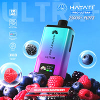 Hayati Pro Ultra Plus 25K Prefilled Vape Kit – 25,000 Puffs Rechargeable Pod System - Noble Vape Blue-Sour-Raspberry