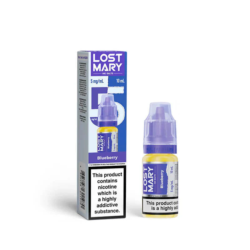 Lost Mary Nic Salts E‑Liquid – Premium 30ml Nicotine Salt Vape Juice UK (Multiple Flavours) - Noble Vape Blueberry