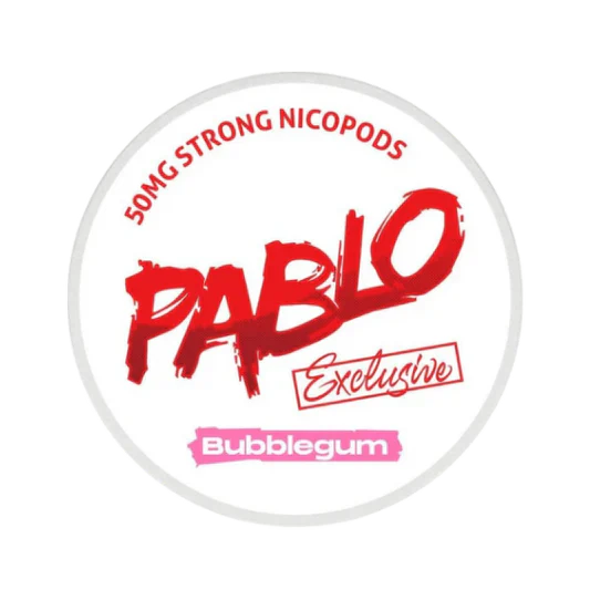 Pablo Nicotine Pouches – Extra Strong Tobacco-Free Nicotine Pouches (30mg–50mg) UK - Noble Vape Bubblegum-50mg