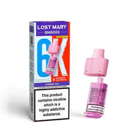 Lost Mary BM6000 Prefilled Pods – Replacement Pods for BM6000 Pod Vape Kit UK - Noble Vape Cherry-Ice