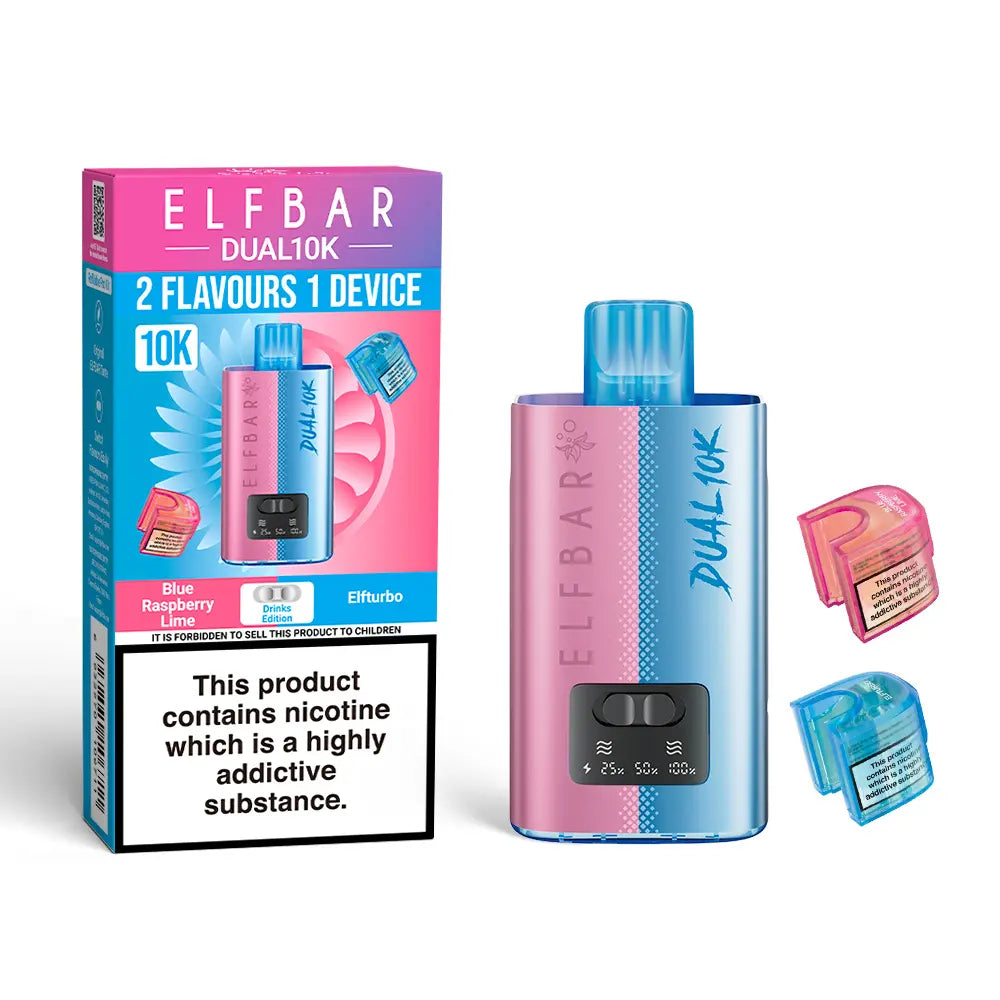 Elf Bar Dual 10K Prefilled Pod Vape Kit – Dual Flavour Rechargeable System UK - Noble Vape Drinks-Edition