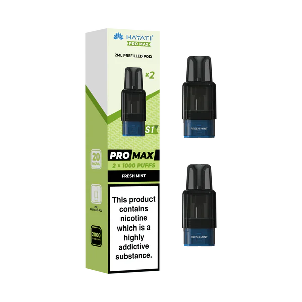 Hayati Pro Max S1 1000 Prefilled Pods – Rechargeable Pod Vape System UK