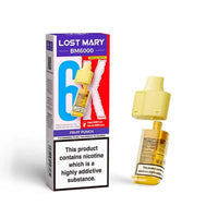 Lost Mary BM6000 Prefilled Pods – Replacement Pods for BM6000 Pod Vape Kit UK - Noble Vape Fruit-Punch