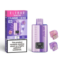 Elf Bar Dual 10K Prefilled Pod Vape Kit – Dual Flavour Rechargeable System UK - Noble Vape Grape-Edition