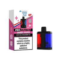 Hayati Pro Ultra Plus 25K Prefilled Pods – Replacement Dual Flavour Pods - Noble Vape Grape-GB-Strawberry-GB