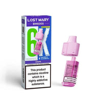 Lost Mary BM6000 Prefilled Pods – Replacement Pods for BM6000 Pod Vape Kit UK - Noble Vape Grape