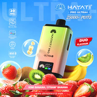 Hayati Pro Ultra Plus 25K Prefilled Vape Kit – 25,000 Puffs Rechargeable Pod System - Noble Vape Kiwi-Banana-Straw-Banana