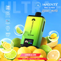 Hayati Pro Ultra Plus 25K Prefilled Vape Kit – 25,000 Puffs Rechargeable Pod System - Noble Vape Lemon-Lime
