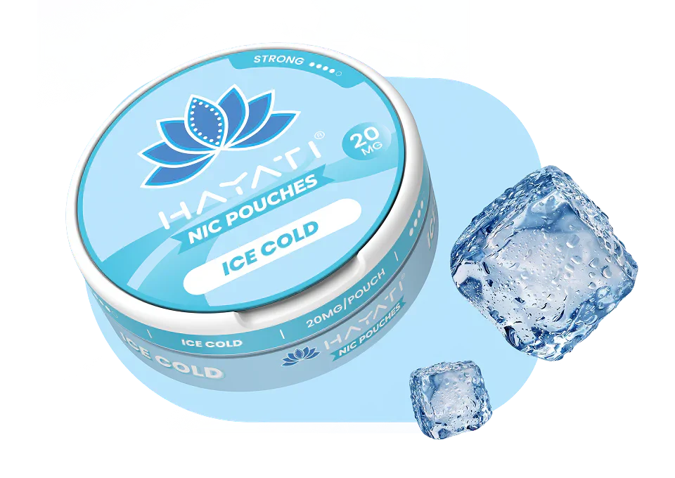 Hayati Nicotine Pouches – Tobacco-Free Nicotine Pouches (12mg–20mg, Mint & Fruit Flavours UK) - Noble Vape Ice-Cold-20-mg