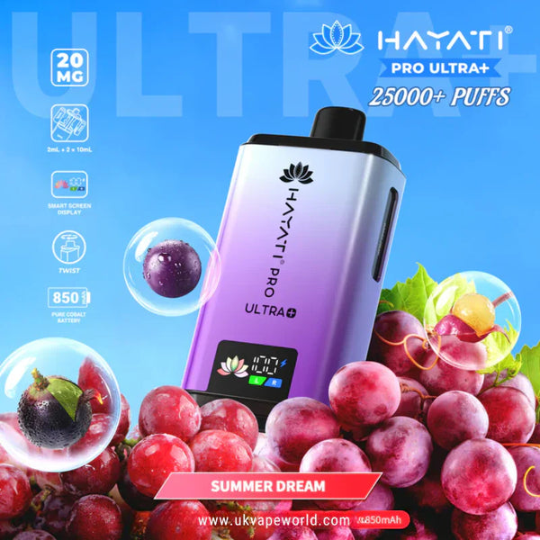 Hayati Pro Ultra Plus 25K Prefilled Vape Kit – 25,000 Puffs Rechargeable Pod System