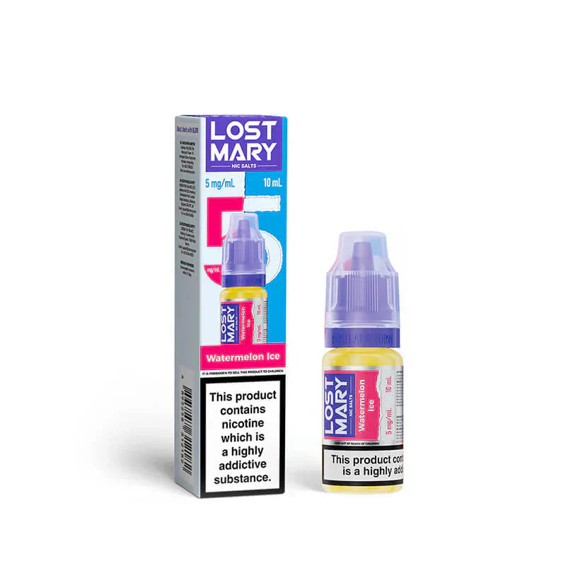 Lost Mary Nic Salts E‑Liquid – Premium 30ml Nicotine Salt Vape Juice UK (Multiple Flavours) - Noble Vape Watermelon-Ice