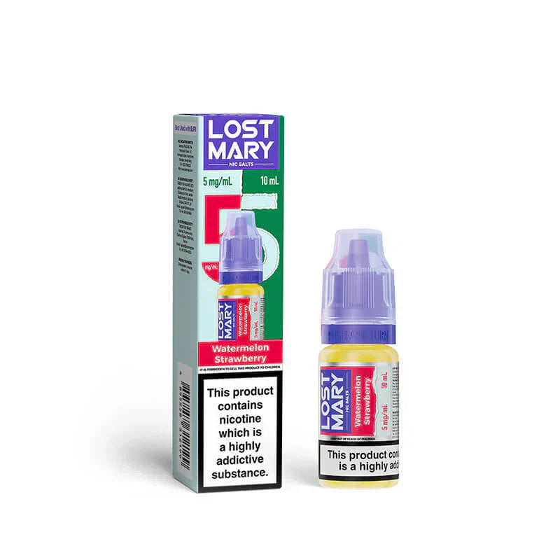 Lost Mary Nic Salts E‑Liquid – Premium 30ml Nicotine Salt Vape Juice UK (Multiple Flavours) - Noble Vape Watermelon-Strawberry