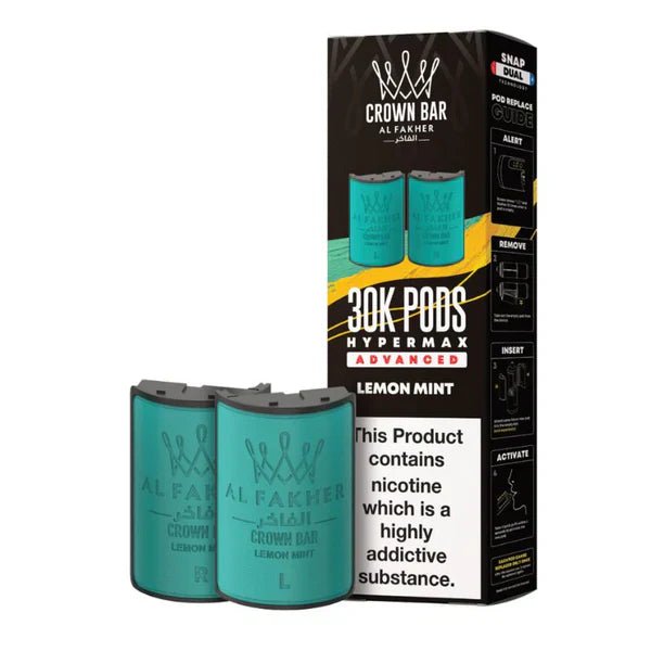 Al Fakher Crown Bar 30K Hypermax Pods – Prefilled Replacement Pods for Hypermax Kit UK - Noble Vape