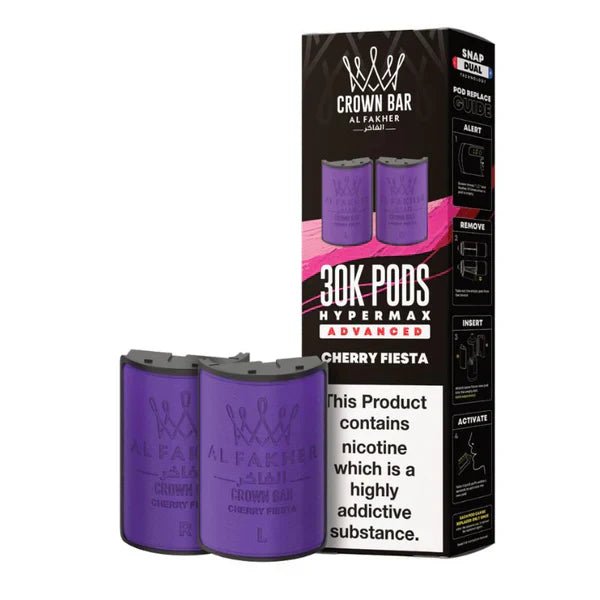 Al Fakher Crown Bar 30K Hypermax Pods – Prefilled Replacement Pods for Hypermax Kit UK - Noble Vape