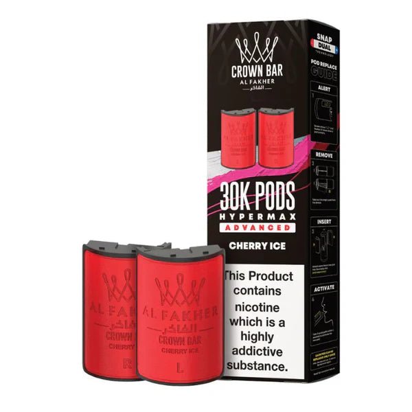 Al Fakher Crown Bar 30K Hypermax Pods – Prefilled Replacement Pods for Hypermax Kit UK - Noble Vape