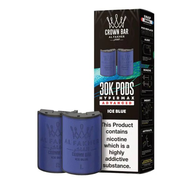 Al Fakher Crown Bar 30K Hypermax Pods – Prefilled Replacement Pods for Hypermax Kit UK - Noble Vape
