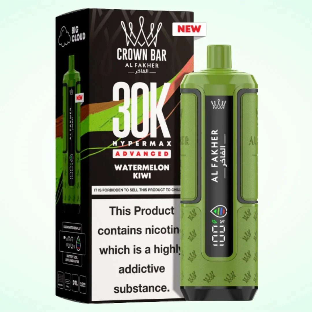 Al Fakher Crown Bar 30K Hypermax Vape Kit – Rechargeable Pod System with 30000 Puffs UK - Noble Vape