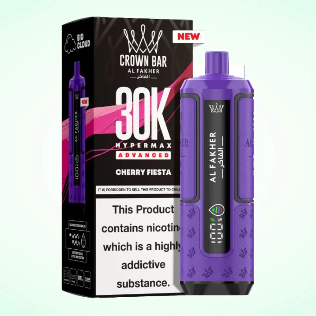 Al Fakher Crown Bar 30K Hypermax Vape Kit – Rechargeable Pod System with 30000 Puffs UK - Noble Vape