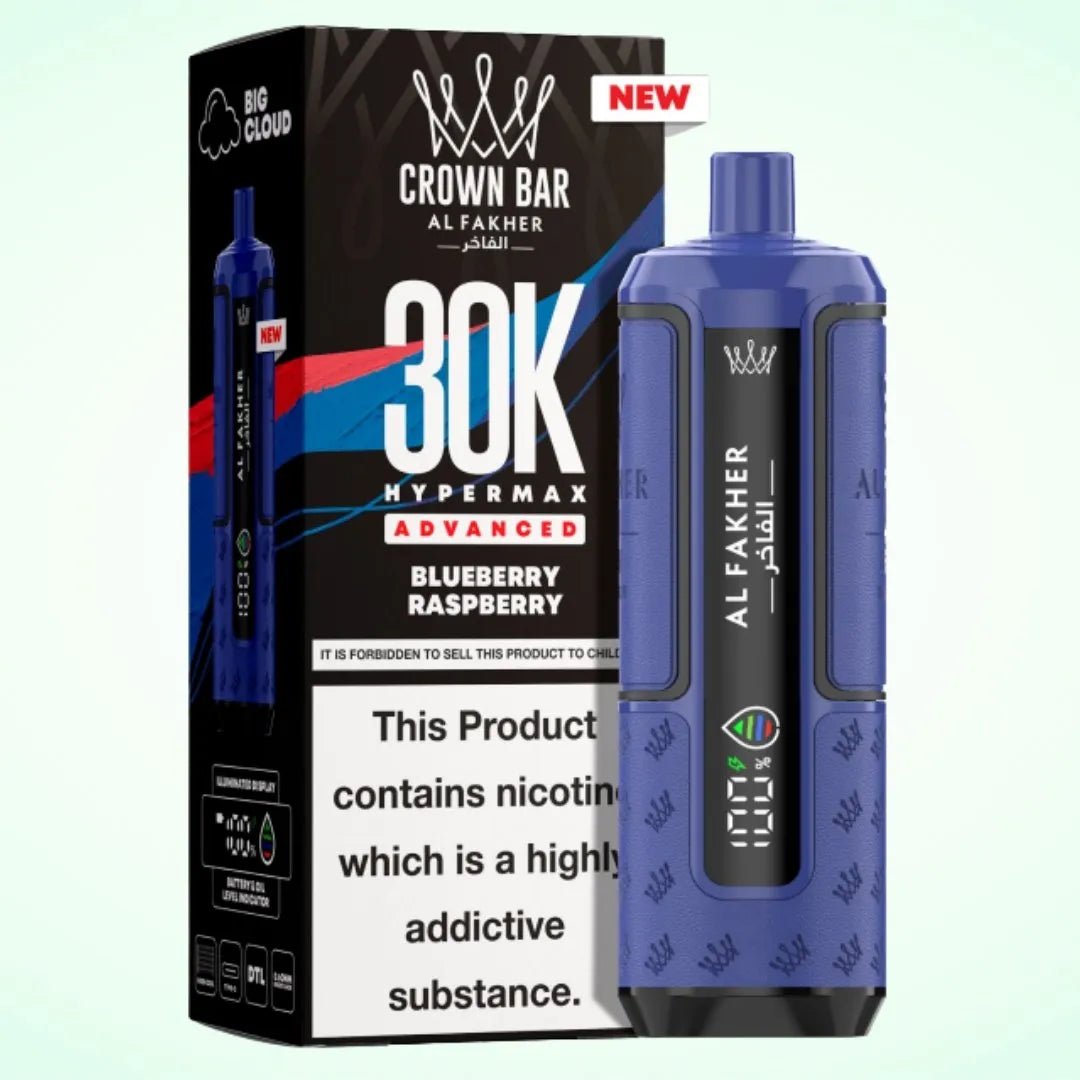 Al Fakher Crown Bar 30K Hypermax Vape Kit – Rechargeable Pod System with 30000 Puffs UK - Noble Vape
