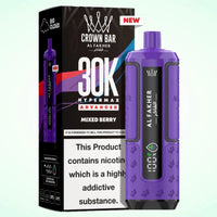 Al Fakher Crown Bar 30K Hypermax Vape Kit – Rechargeable Pod System with 30000 Puffs UK - Noble Vape