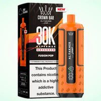 Al Fakher Crown Bar 30K Hypermax Vape Kit – Rechargeable Pod System with 30000 Puffs UK - Noble Vape