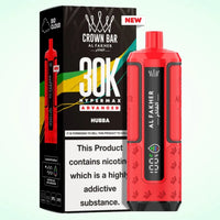 Al Fakher Crown Bar 30K Hypermax Vape Kit – Rechargeable Pod System with 30000 Puffs UK - Noble Vape Hubba