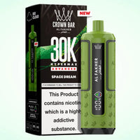 Al Fakher Crown Bar 30K Hypermax Vape Kit – Rechargeable Pod System with 30000 Puffs UK - Noble Vape Space-Dream