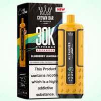 Al Fakher Crown Bar 30K Hypermax Vape Kit – Rechargeable Pod System with 30000 Puffs UK - Noble Vape Blueberry-Lemonade