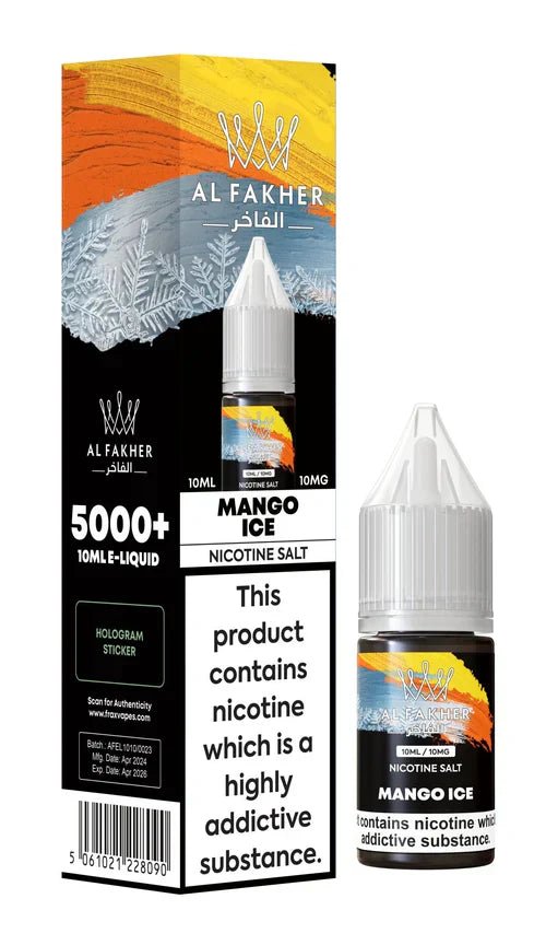 Al Fakher Nic Salt E‑Liquid 10ml – Premium Nicotine Salt Vape Juice UK (Multiple Flavours) - Noble Vape