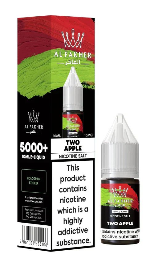 Al Fakher Nic Salt E‑Liquid 10ml – Premium Nicotine Salt Vape Juice UK (Multiple Flavours)