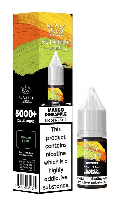 Al Fakher Nic Salt E‑Liquid 10ml – Premium Nicotine Salt Vape Juice UK (Multiple Flavours) - Noble Vape
