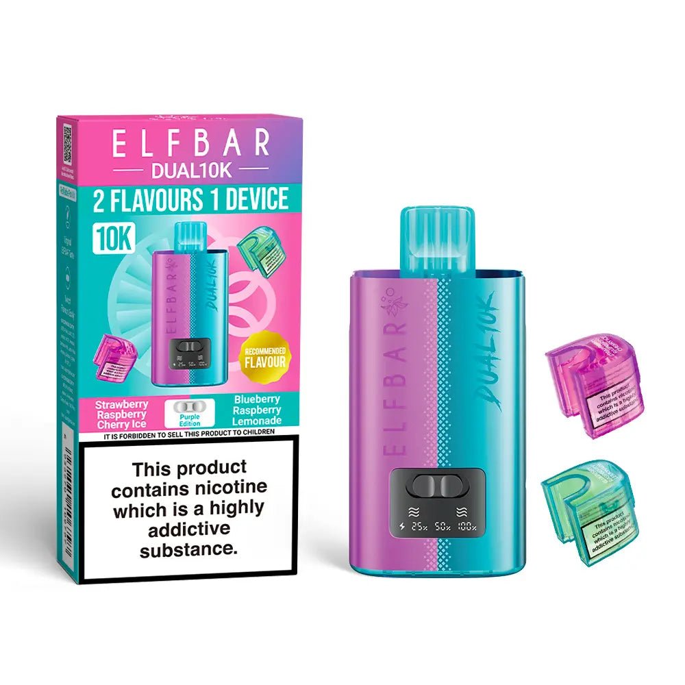 Elf Bar Dual 10K Prefilled Pod Vape Kit – Dual Flavour Rechargeable System UK - Noble Vape