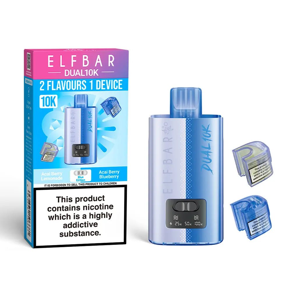 Elf Bar Dual 10K Prefilled Pod Vape Kit – Dual Flavour Rechargeable System UK - Noble Vape