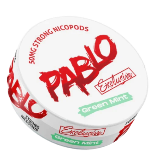 Pablo Nicotine Pouches – Extra Strong Tobacco-Free Nicotine Pouches (30mg–50mg) UK - Noble Vape Green-Mint-50mg