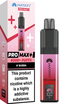 Hayati Pro Max Plus 6000 Vape Kit – 6000 Puff Rechargeable Prefilled Pod Device - Noble Vape H-Bubba