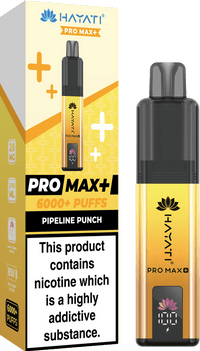 Hayati Pro Max Plus 6000 Vape Kit – 6000 Puff Rechargeable Prefilled Pod Device - Noble Vape Pipeline-Punch