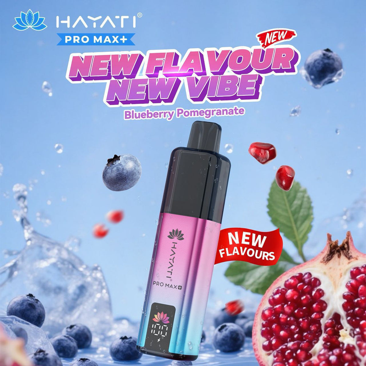 Hayati Pro Max Plus 6000 Vape Kit – 6000 Puff Rechargeable Prefilled Pod Device - Noble Vape Blue-Razz-Blackcurrant