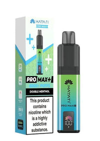 Hayati Pro Max Plus 6000 Vape Kit – 6000 Puff Rechargeable Prefilled Pod Device - Noble Vape Double-Menthol