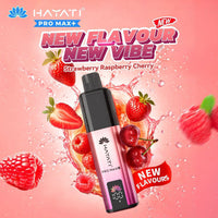Hayati Pro Max Plus 6000 Vape Kit – 6000 Puff Rechargeable Prefilled Pod Device - Noble Vape Strawberry-Raspberry-Cherry