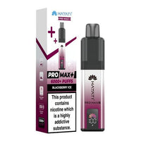 Hayati Pro Max Plus 6000 Vape Kit – 6000 Puff Rechargeable Prefilled Pod Device - Noble Vape Blackberry-Ice