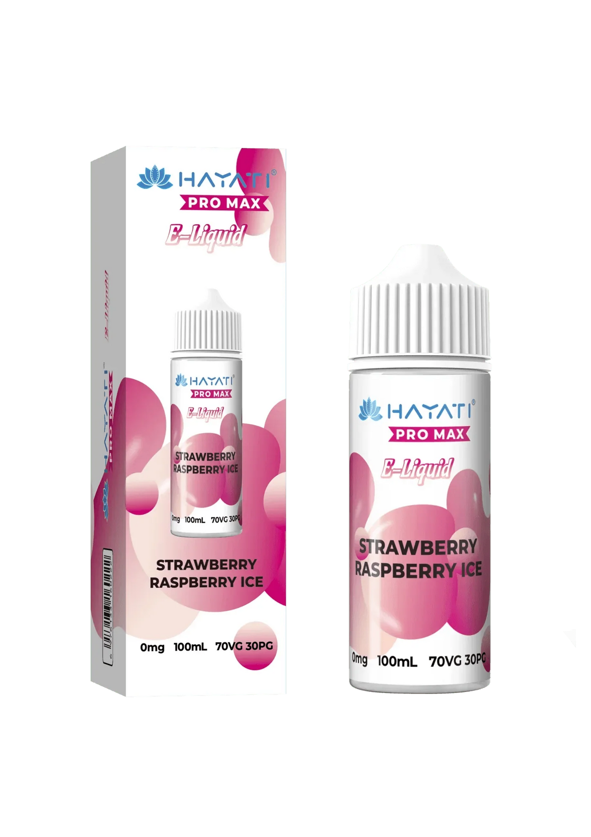 Hayati Pro Max E‑Liquid 100ml – Premium Vape Juice UK (Multiple Flavours) - Noble Vape Strawberry-Raspberry-Ice-100ml