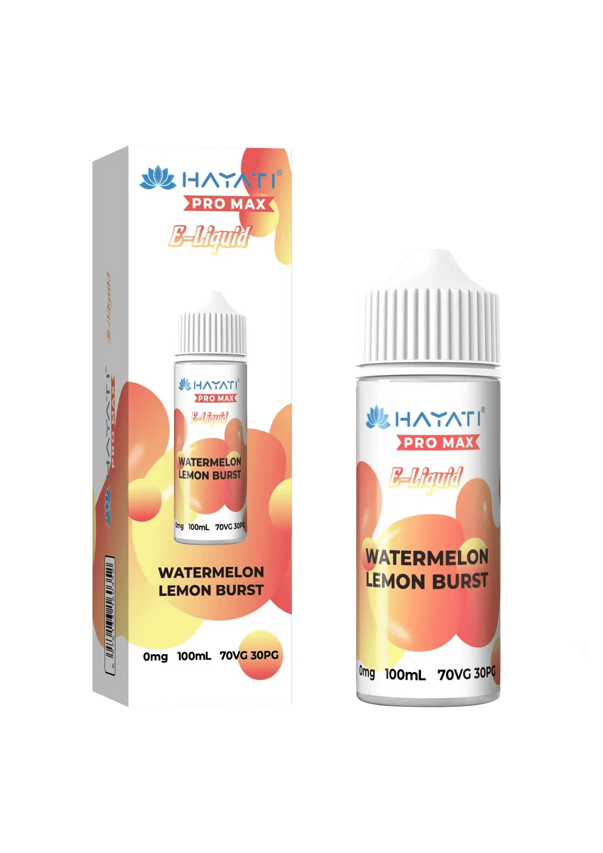 Hayati Pro Max E‑Liquid 100ml – Premium Vape Juice UK (Multiple Flavours) - Noble Vape Watermelon-Lemon-Burst-100ml