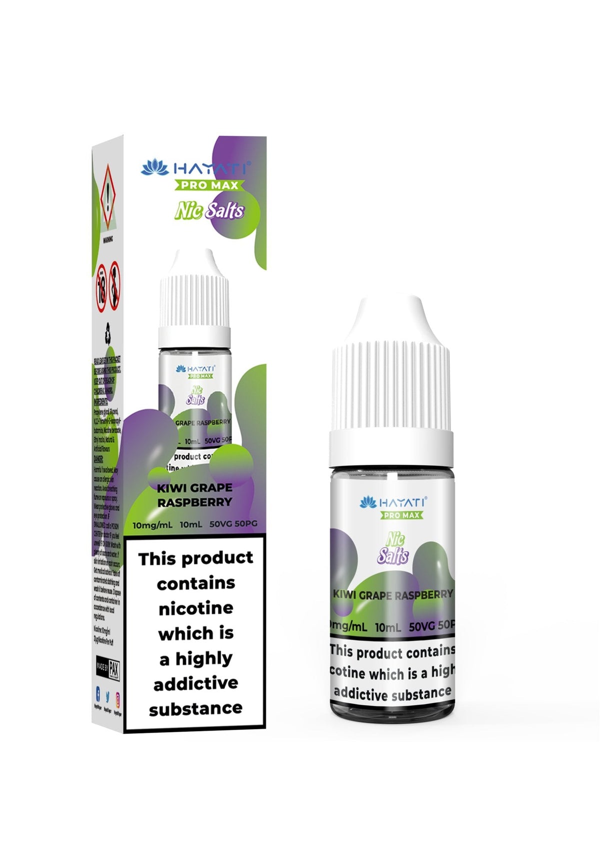 Hayati Pro Max Nic Salts 10ml – Smooth Nicotine Salt E-Liquid for Pod Kits UK - Noble Vape 