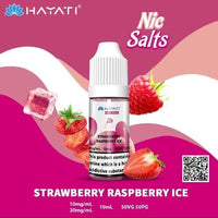 Hayati Pro Max Nic Salts 10ml – Smooth Nicotine Salt E-Liquid for Pod Kits UK - Noble Vape Strawberry-Raspberry-Ice-20MG