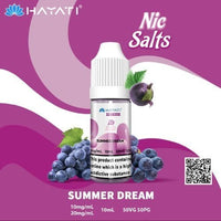 Hayati Pro Max Nic Salts 10ml – Smooth Nicotine Salt E-Liquid for Pod Kits UK - Noble Vape Summer-Dream-20MG