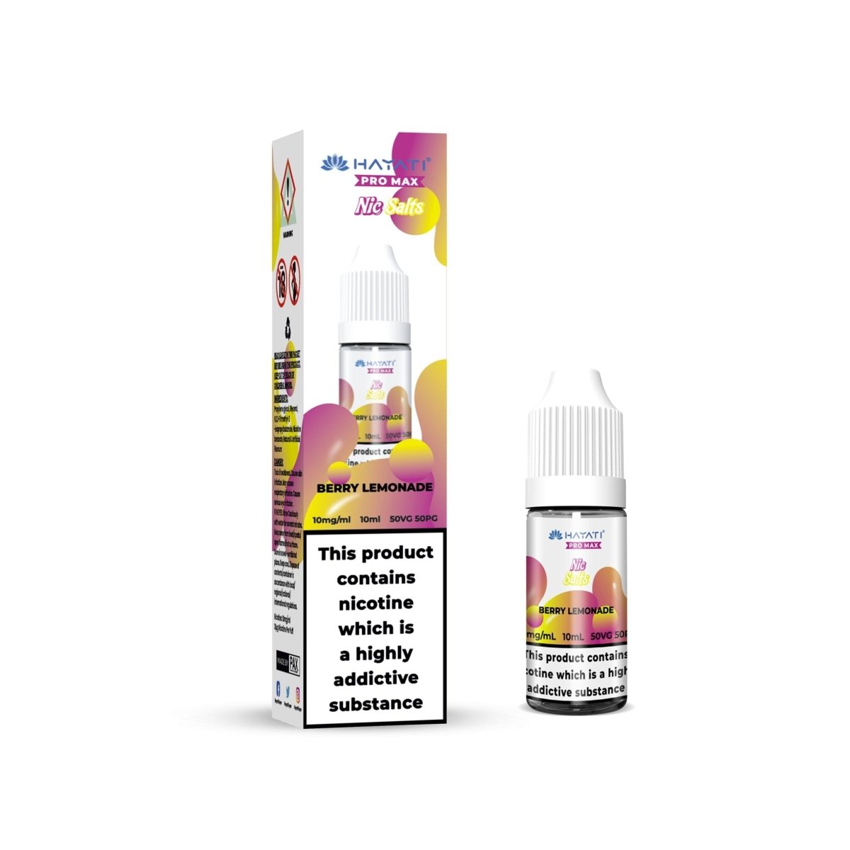 Hayati Pro Max Nic Salts 10ml – Smooth Nicotine Salt E - Liquid for Pod Kits UK - Noble Vape