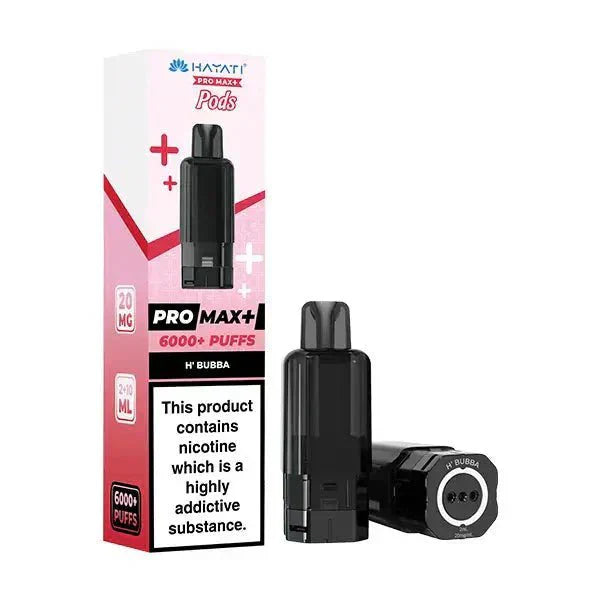 Hayati 6000 puff vape pods 2ml pod 10ml refill