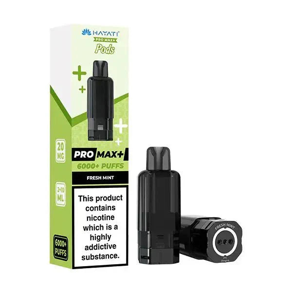 Hayati Pro Max Plus 6000 Prefilled Pods – Replacement Vape Pods - Noble Vape Fresh-Mint