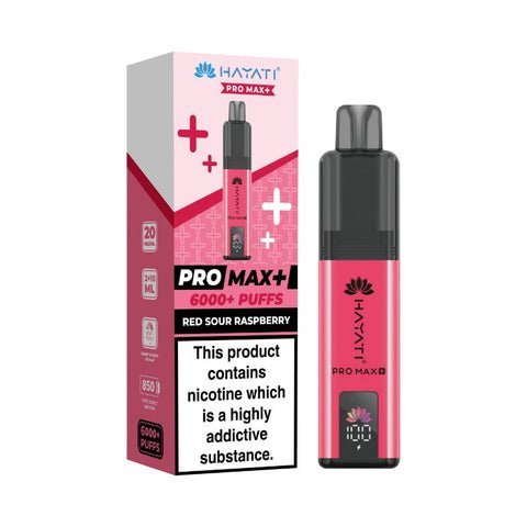 Hayati Pro Max Plus 6000 Vape Kit – 6000 Puff Rechargeable Prefilled Pod Device - Noble Vape